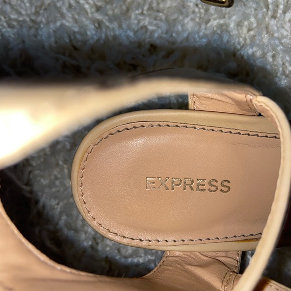 Express Tan Wedges! THEY GO WITH EVERYTHING!! - Picture 2 of 3